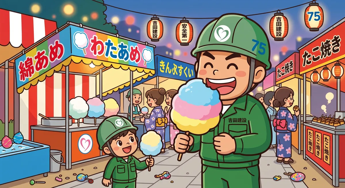 フードコートのイメージイラスト