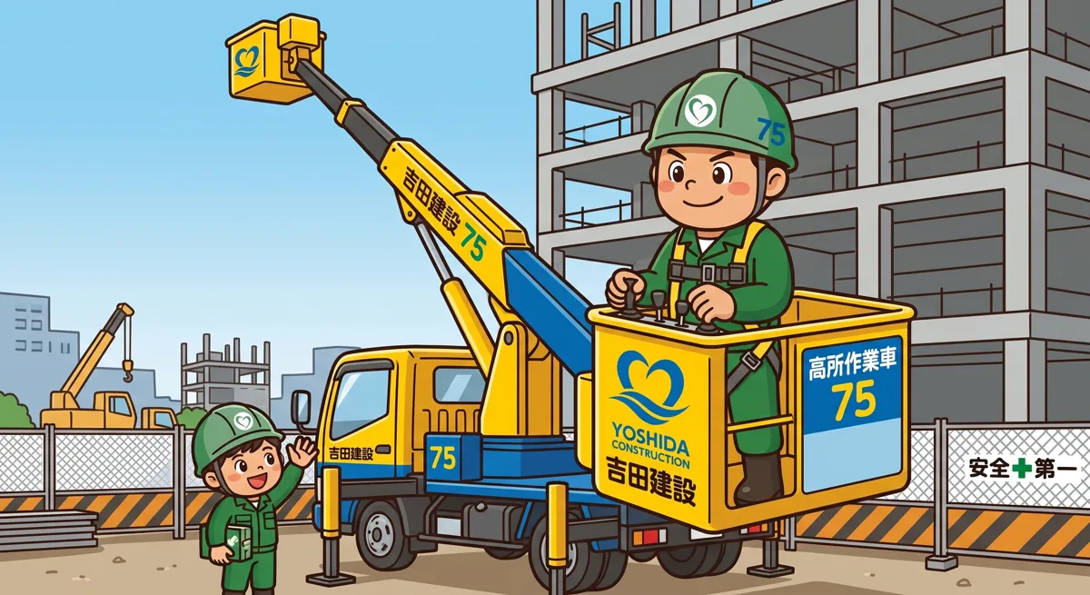重機体験のイメージイラスト